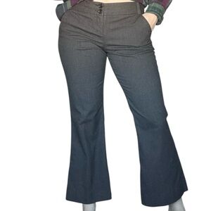 The Limited Cassidy Fit Low Rise Y2K Ankle Trouser Pant Pinstripe Grey 6